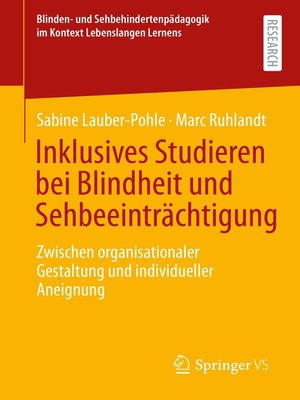 cover image of Inklusives Studieren bei Blindheit und Sehbeeinträchtigung